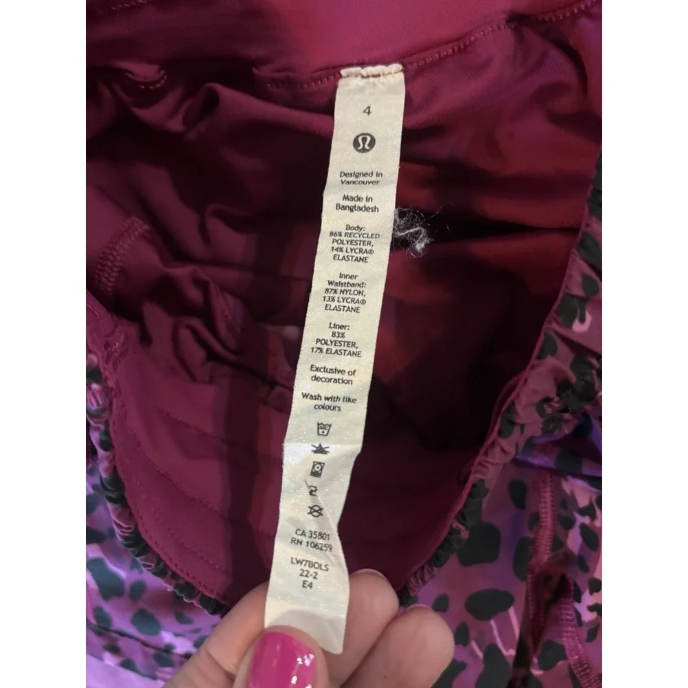 lululemon athletica rise quick fabric